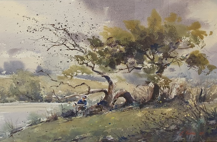 Claire Forbes  | Sketcher at St Anne's Lagoon | McAtamney Gallery and Design Store | Geraldine NZ